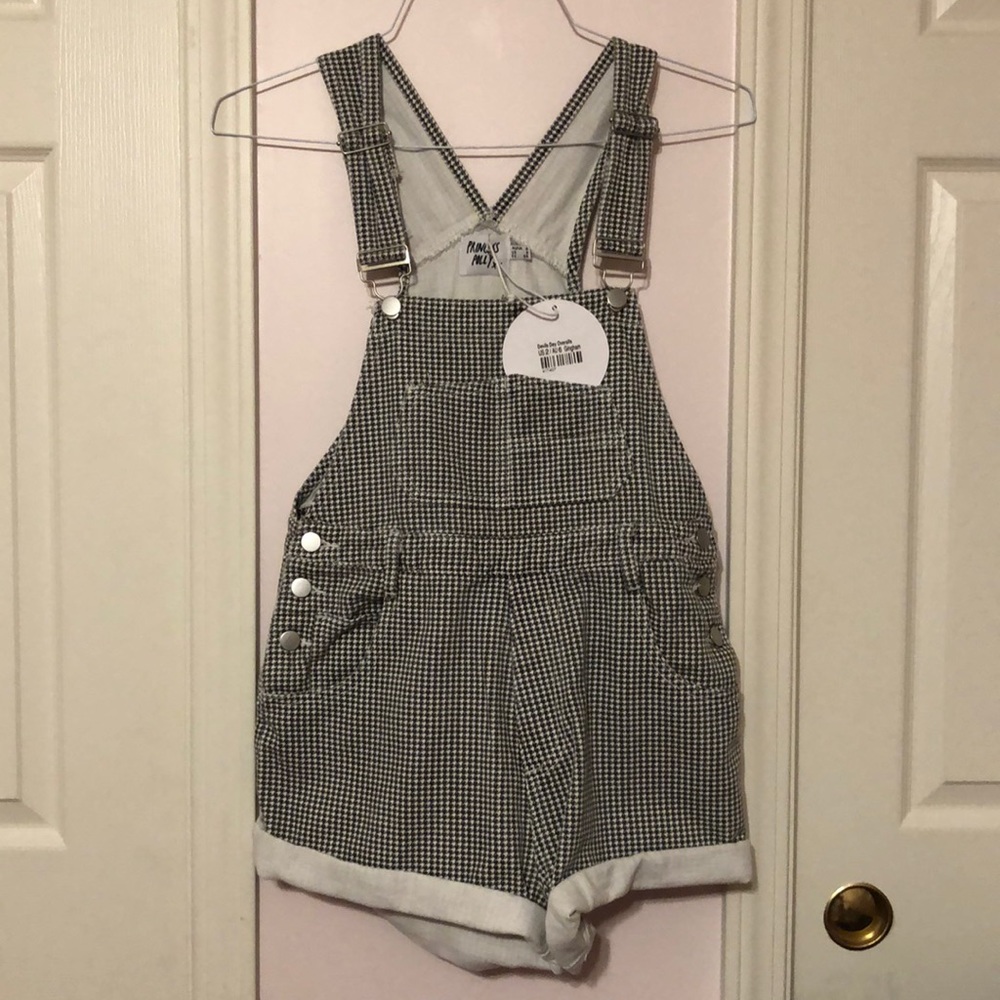 NWT Princess Polly Houndstooth Overalls